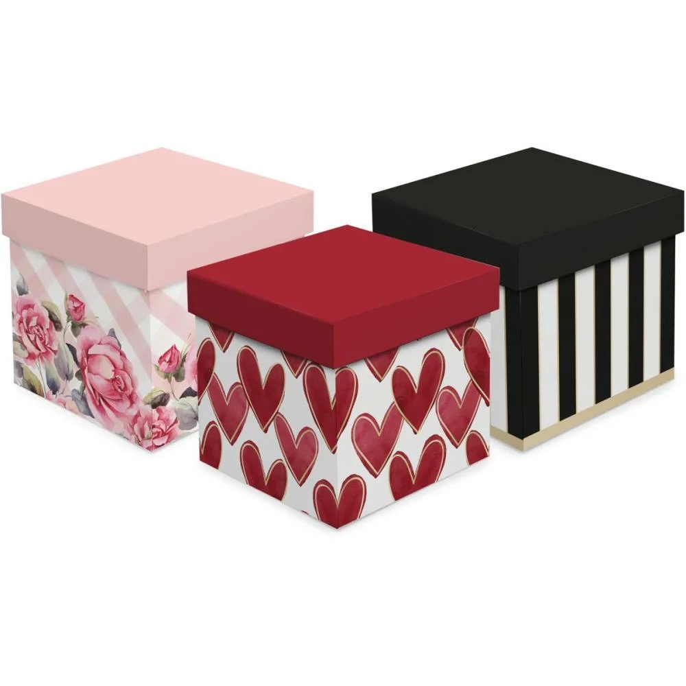 Caixa Para Presente Com Tampa 17X17X17Cm (S) Cromus (Pct.c/10) - imagem 2