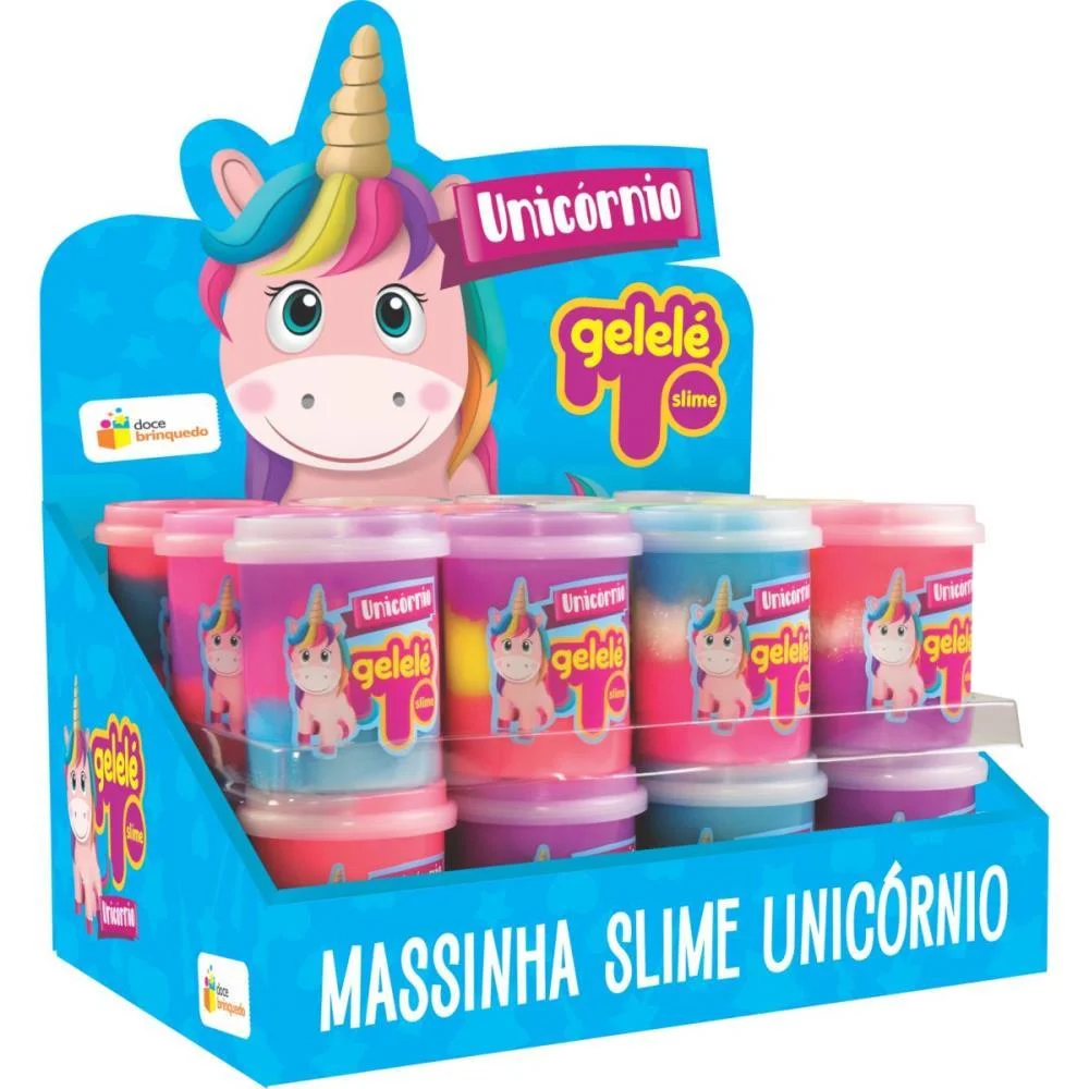 Slime Gelelé Pote Unicornio 152G Doce Brinquedo C/ 24 Unidades - imagem 2