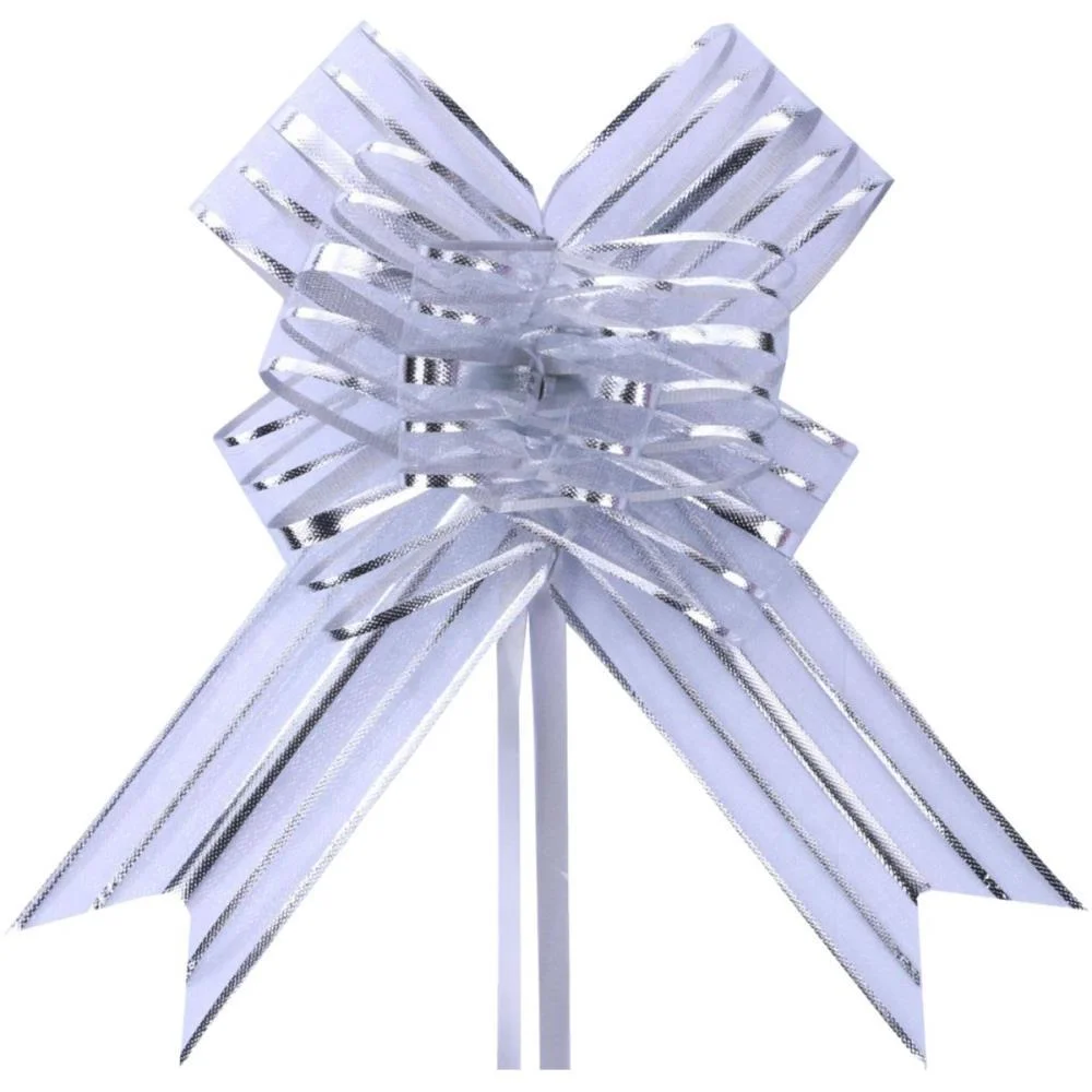 Laco Pronto Liso 32Mmx47Cm Organza Prata Make+ C/ 100 Unidades - imagem 2