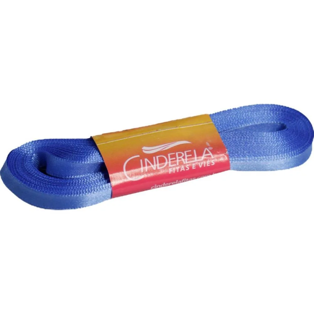 Fita De Cetim 07Mm 10M. Azul Claro Cinderela - imagem 2