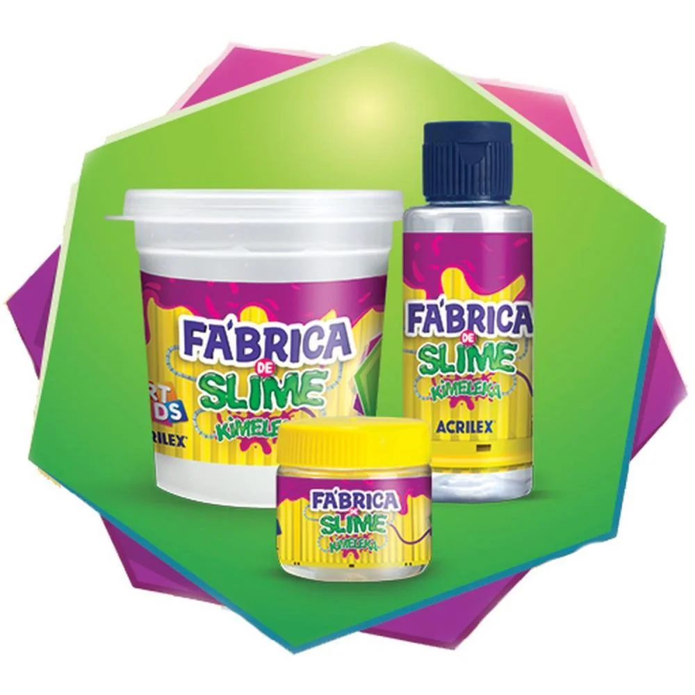 Slime Kimeleka Galaxia Fabrica Slime Acrilex (Cx.c/04) - imagem 4