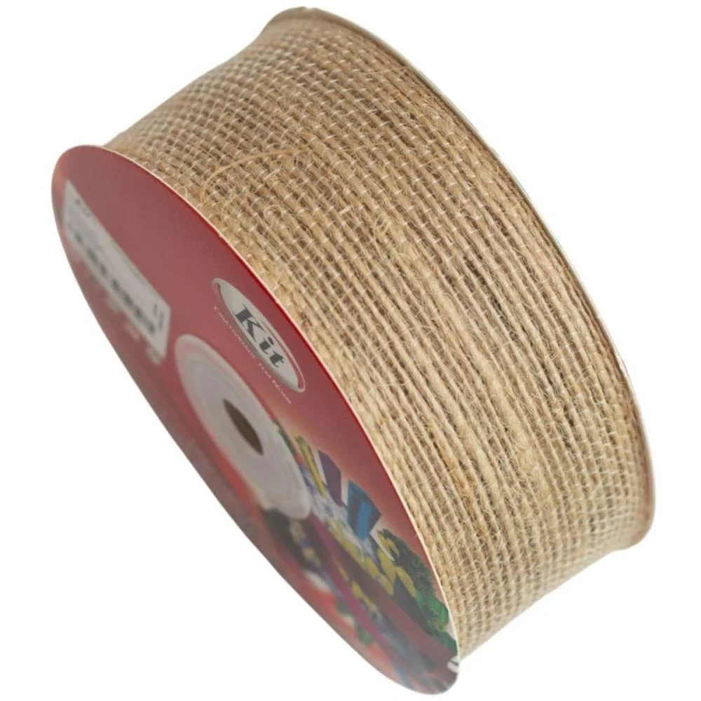 Fita Aramada De Juta 38Mmx10M. Natural Kit (Rolo) - imagem 4
