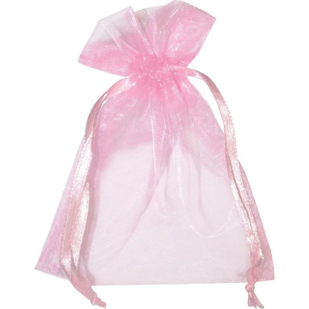 Saco De Organza Rosa 08X10Cm Kit (Pct.c/10) - imagem 2
