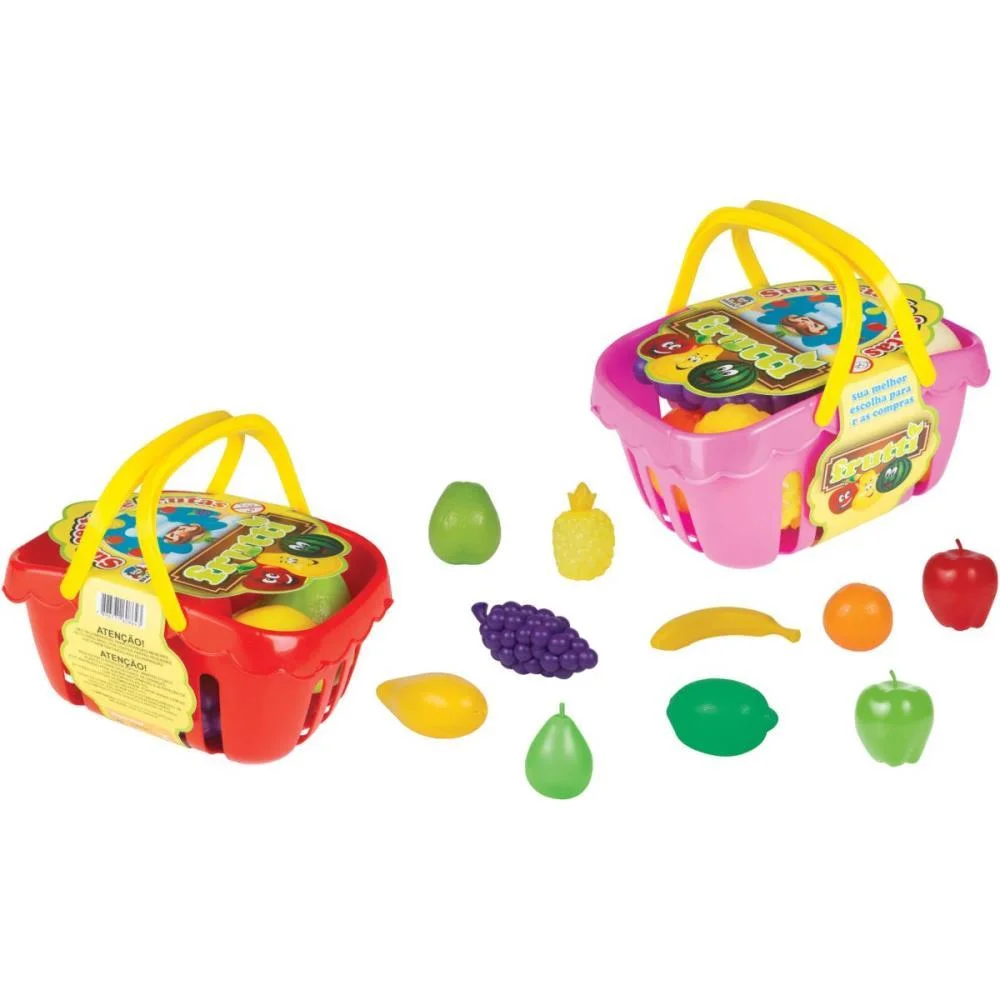 Brincando De Casinha Cesta De Frutas Braskit - imagem 4