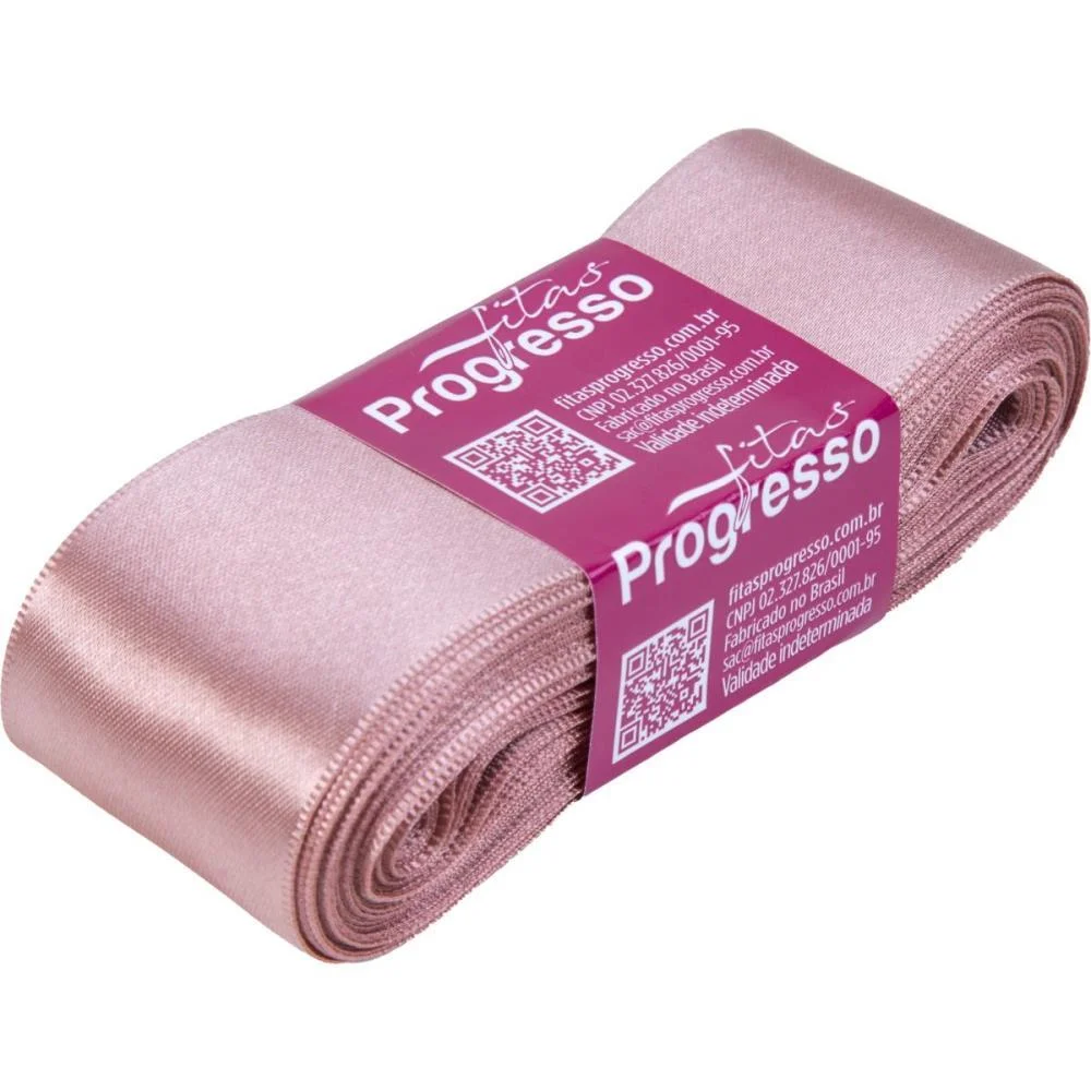 Fita De Cetim 38Mm 10M. Rosa Velho Fitas Progresso - imagem 2
