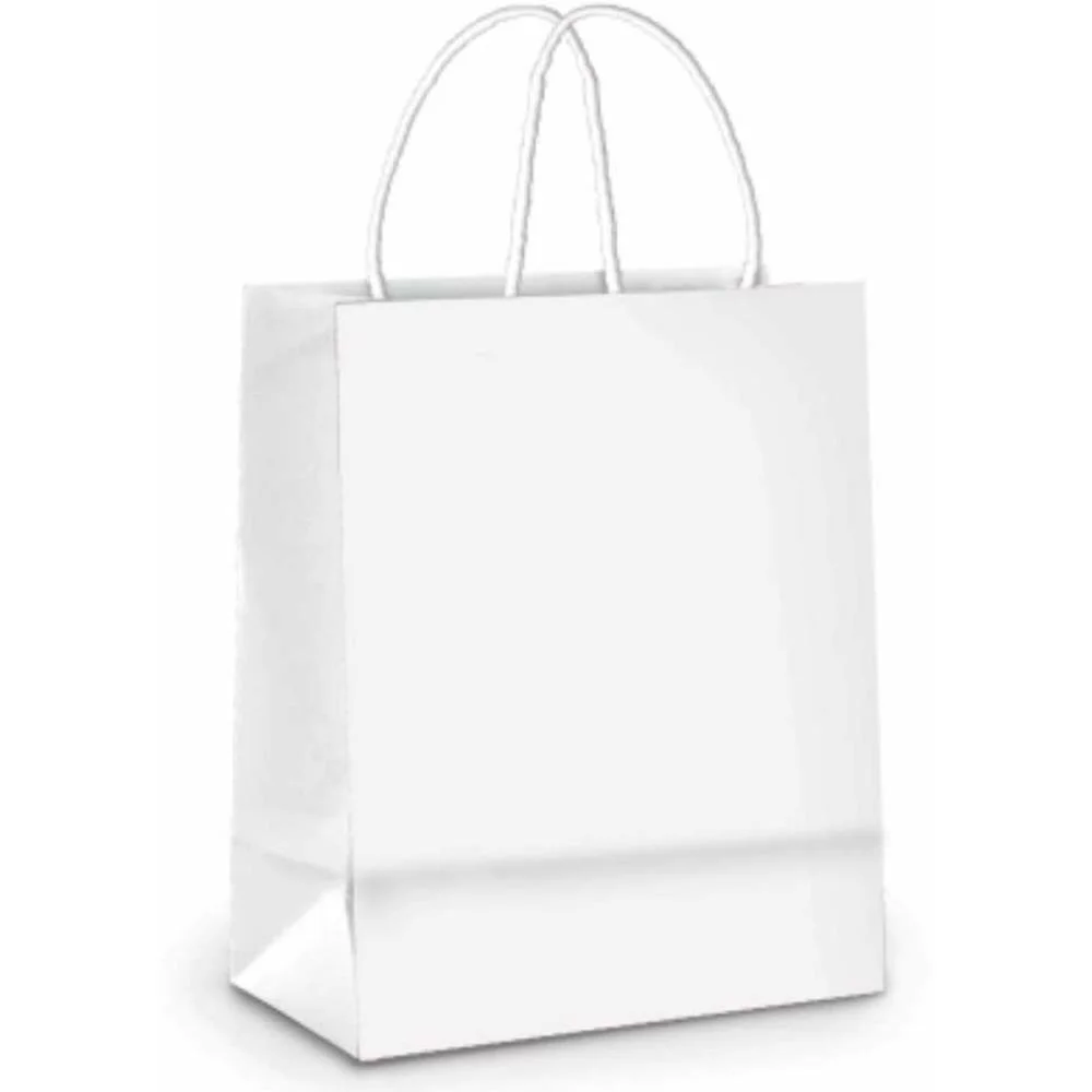 Sacola Para Presente Lisa Branco P 21,5X15X8Cm Packpel (Pct.c/10) - imagem 3