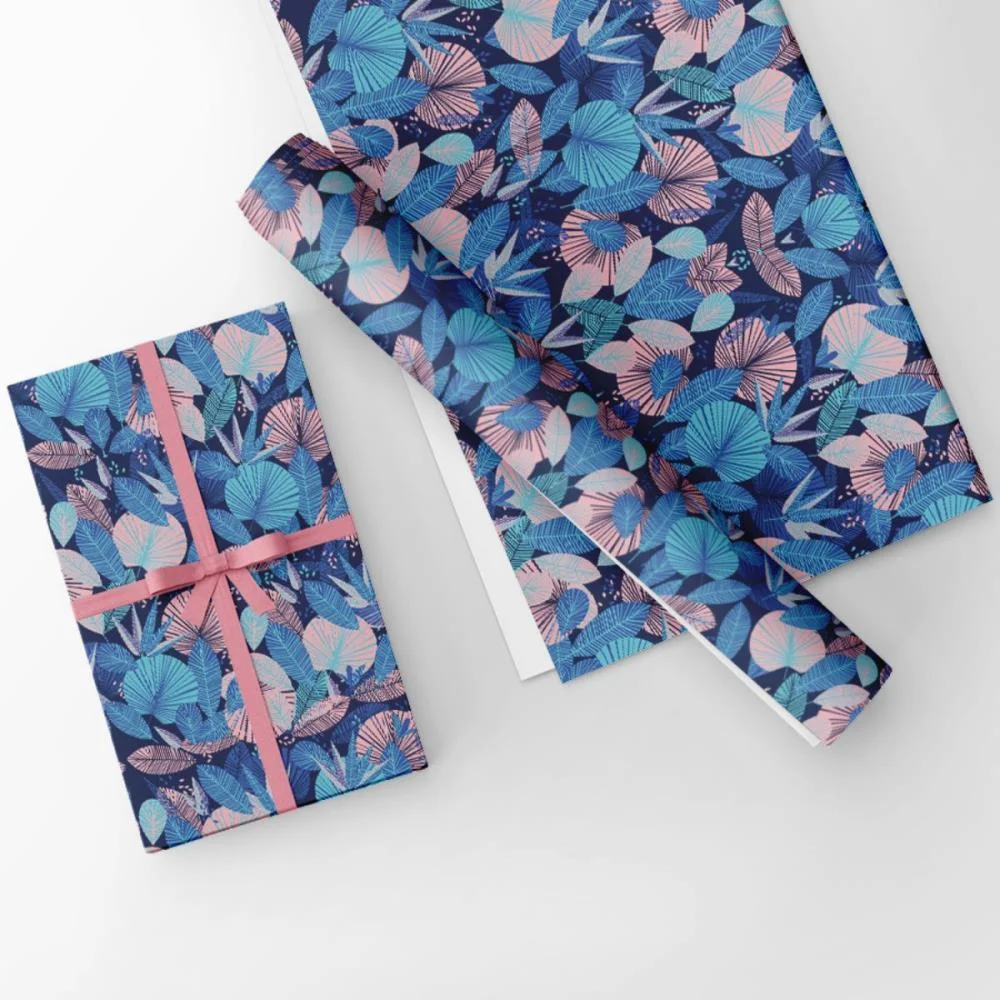 Papel Presente Bobina Couche 60Cm. Mod.238 Flores Diversas Gessele (Bo-100Mts) - imagem 4