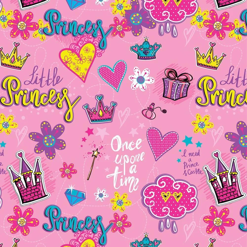 Papel Presente Bobina Couche 60Cm. Mod.141 Little Princess Gessele (Bo-100Mts) - imagem 5