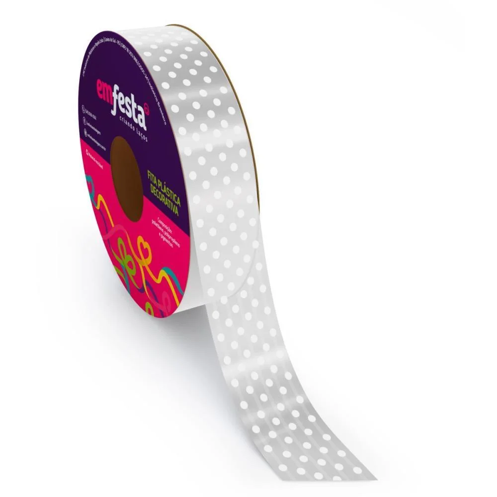 Fita Poli Decorada 30Mmx30M Cristalle (S) Emfesta (Pct.c/05) - imagem 5