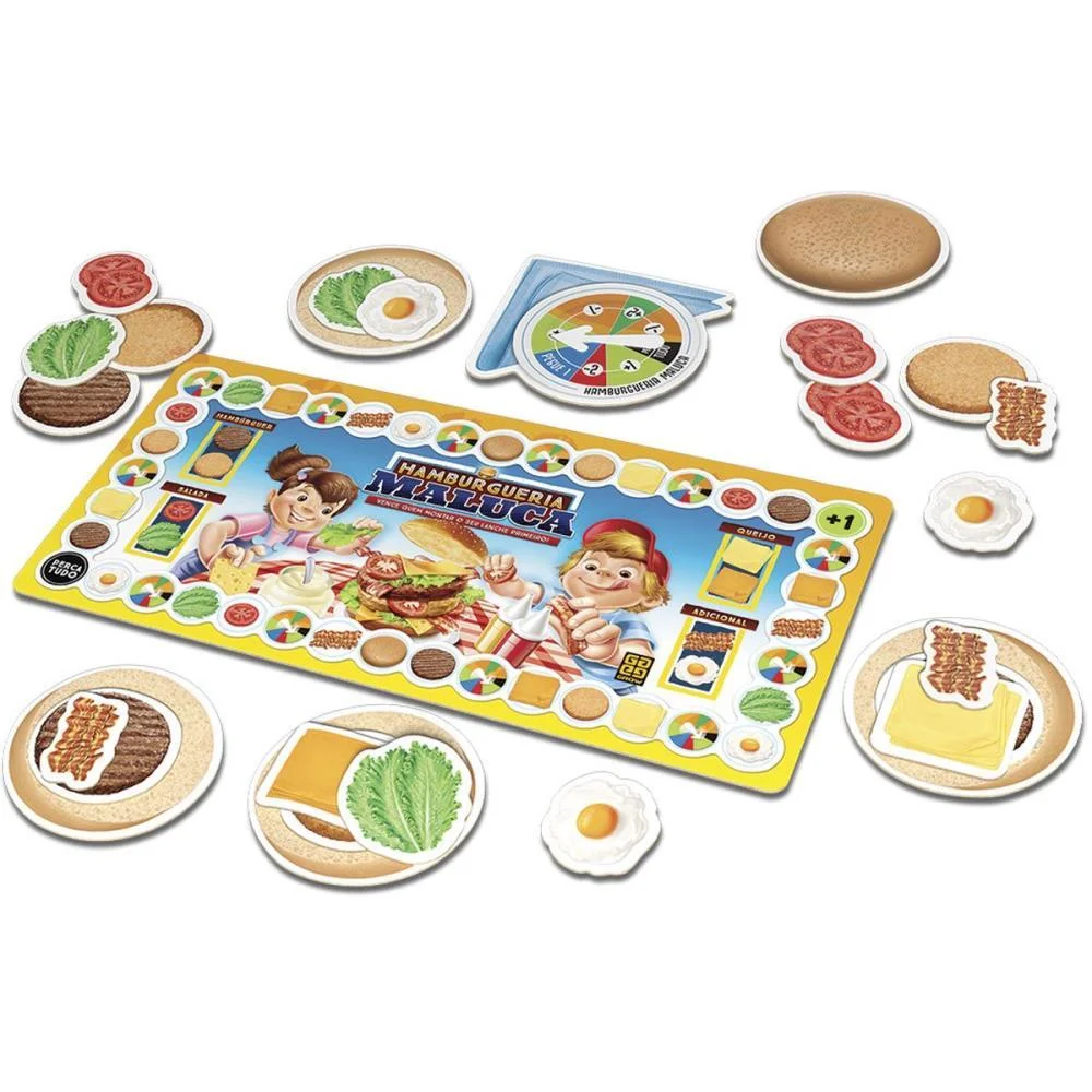Jogo De Tabuleiro Hamburgueria Maluca Grow - imagem 4