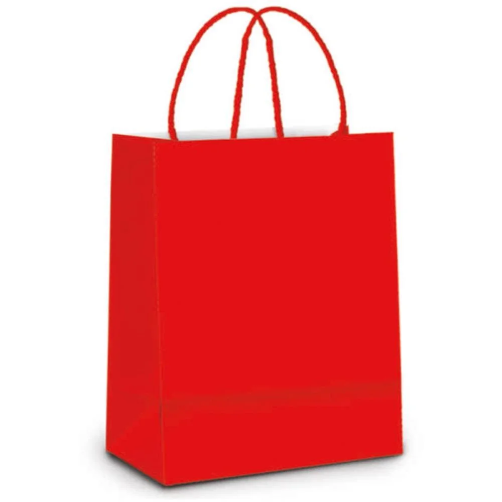 Sacola Para Presente Lisa Vermelha G 32X26,5X13Cm Packpel (Pct.c/10) - imagem 2