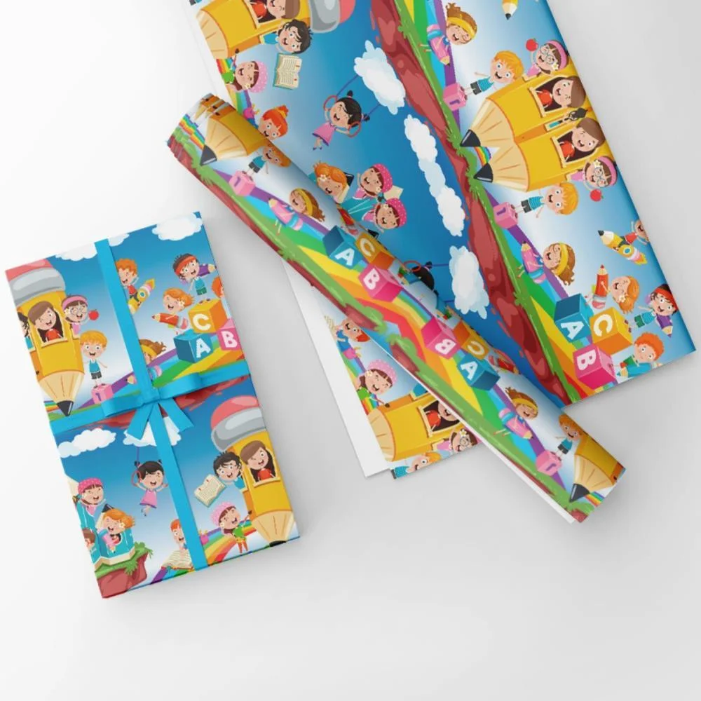 Papel Presente Bobina Couche 60Cm. Mod.134 Abc Gessele (Bo-100Mts) - imagem 4