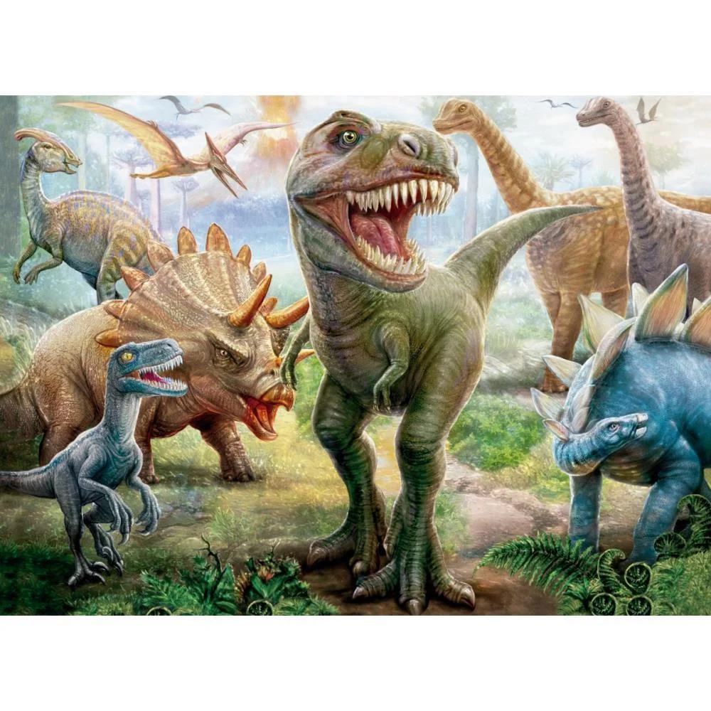 Quebra-Cabeca Cartonado Dinossauro 100 Pcs Grow - imagem 4