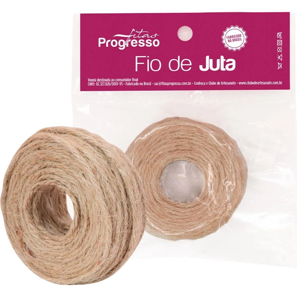 Fio De Juta 20M. Cru Esp. 2,12Mm Fitas Progresso - imagem 2