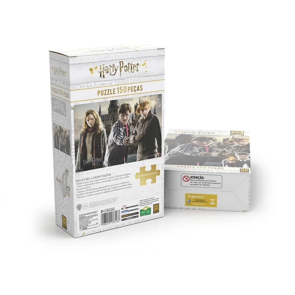 Quebra-Cabeca Cartonado Harry Potter 150 Pcs Grow - imagem 5