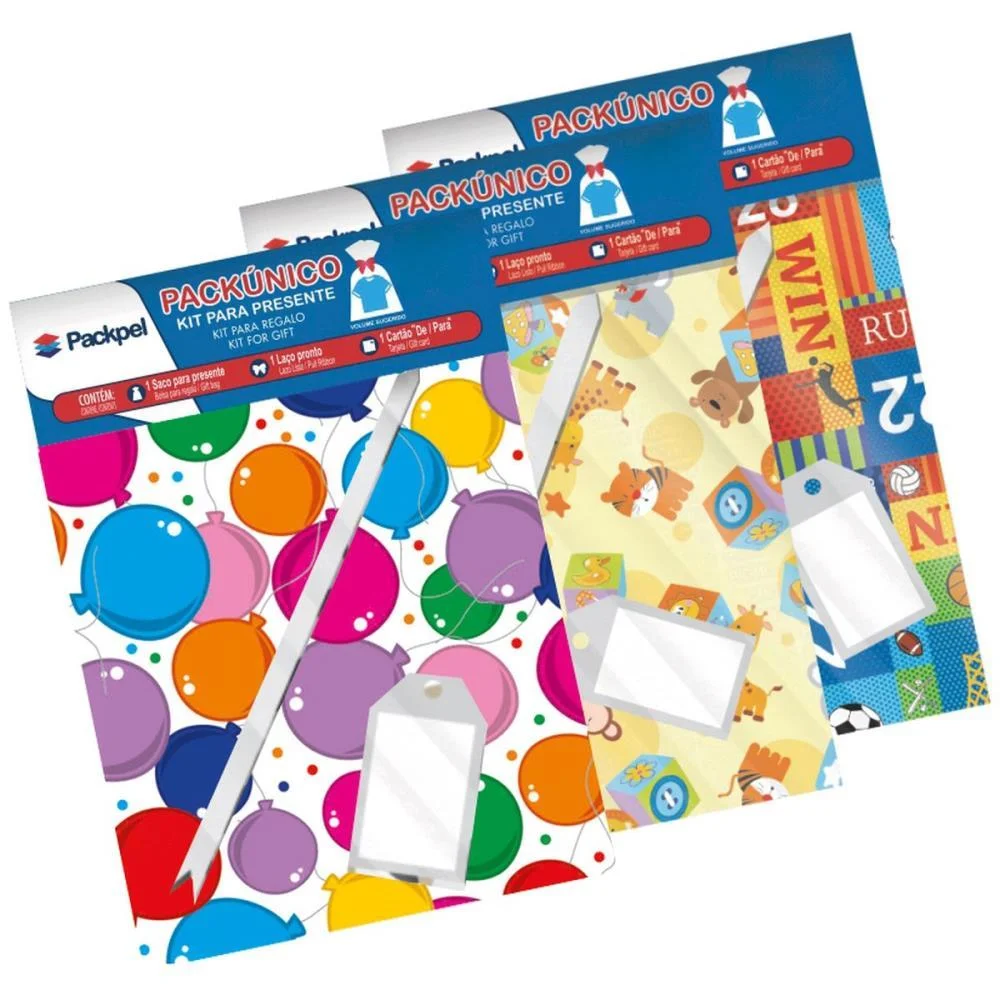 Saco Metalizado 25X37Cm Infantil Saco+Laco+Tag (S) Packpel (Pct.c/30) - imagem 2