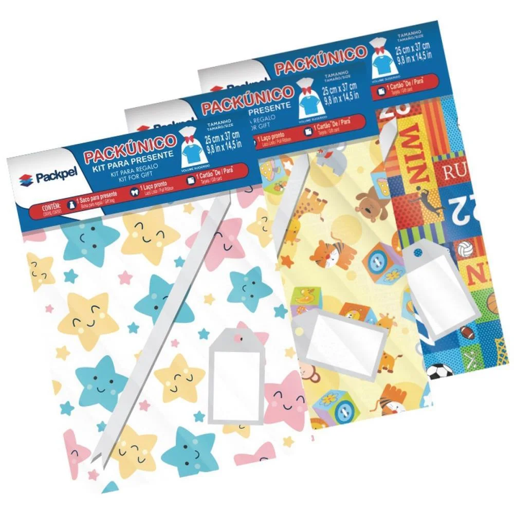 Saco Metalizado 60X90Cm Infantil Saco+Laco+Tag (S) Packpel (Pct.c/30) - imagem 3