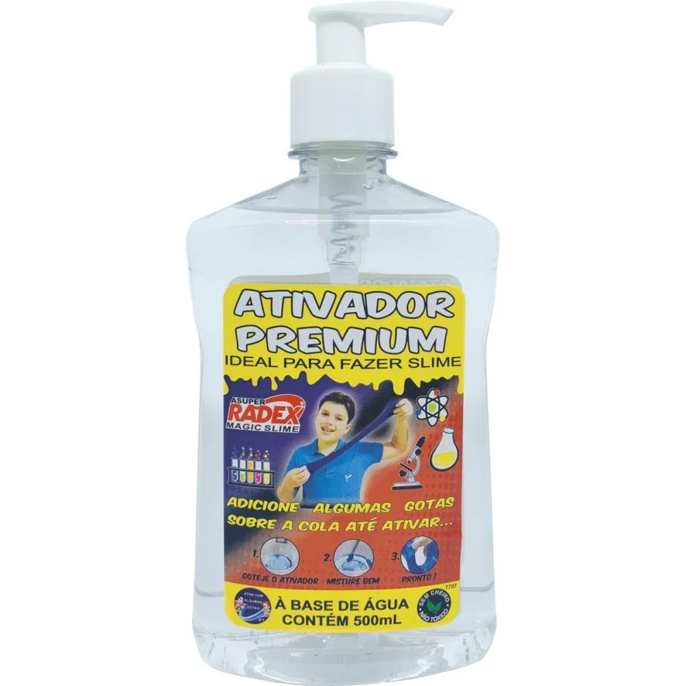 Slime Ativador Premium P/Cola 500Ml. Radex - imagem 3