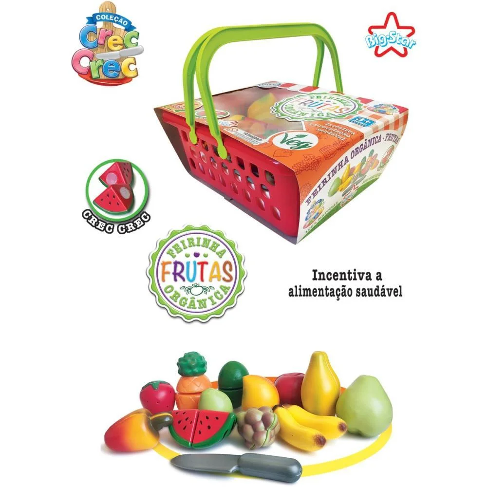 Brincando De Casinha Crec Crec Feirinha Organica Fr Big Star - imagem 2