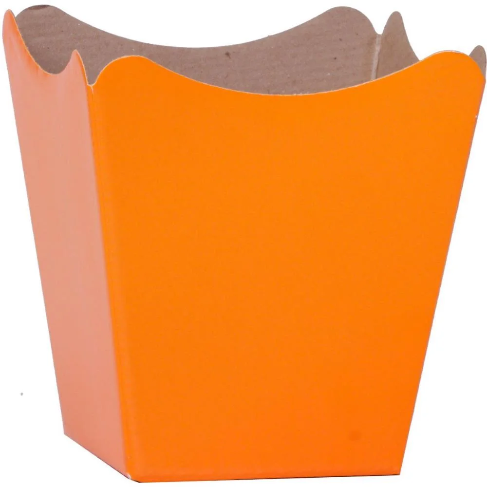 Cachepot Paper Liso Pote 15 Laranja 16X17X11Cm Xingo Embalagens (Pct.c/10) - imagem 2