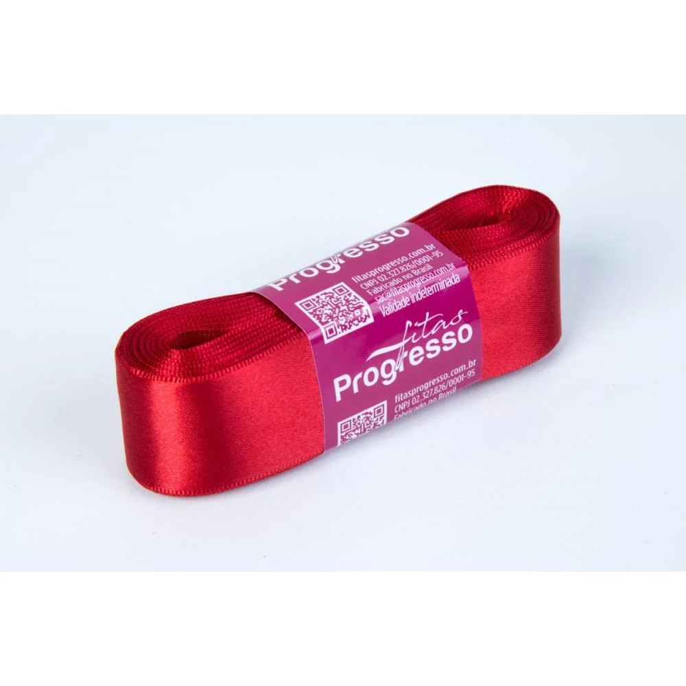 Fita De Cetim 30Mm 10M. Vermelho 209 Fitas Progresso - imagem 3