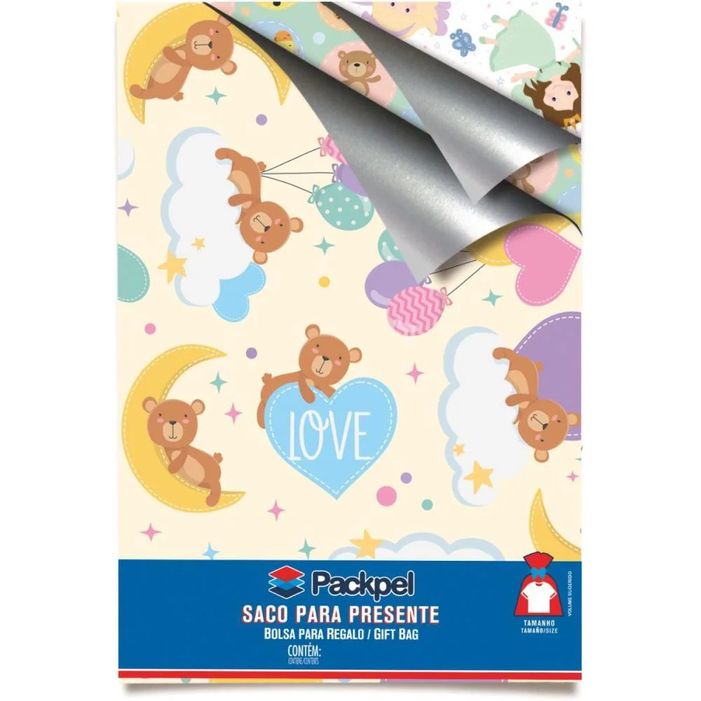 Saco Metalizado 60X90Cm Bebe Sortidos Packpel (Pct.c/50) - imagem 2