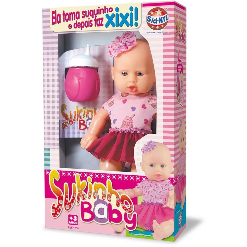 Boneca Com Mecanismo Sukinho Baby Sid-Nyl - imagem 5