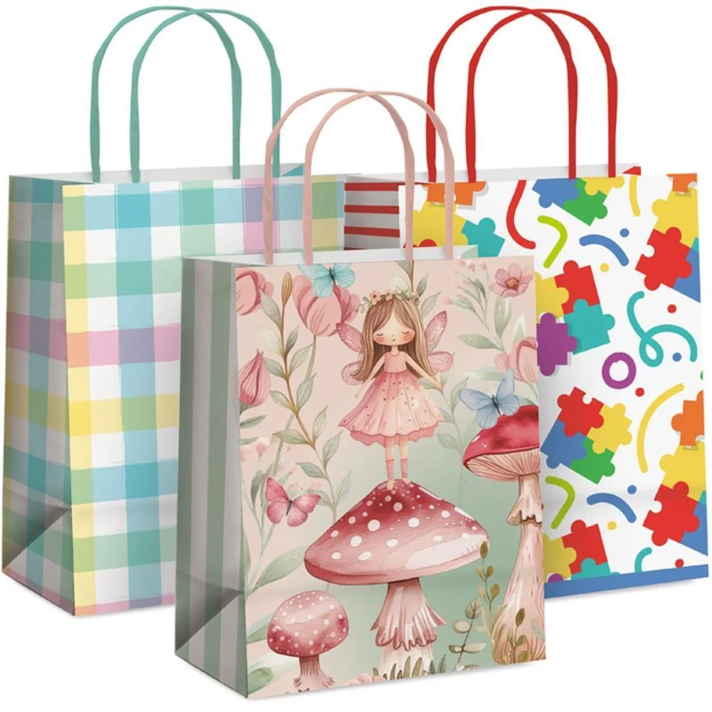 Sacola Para Presente Decorada Bebe/Infantil G32X26,5X13Cm(S) Cromus (Pct.c/10) - imagem 3
