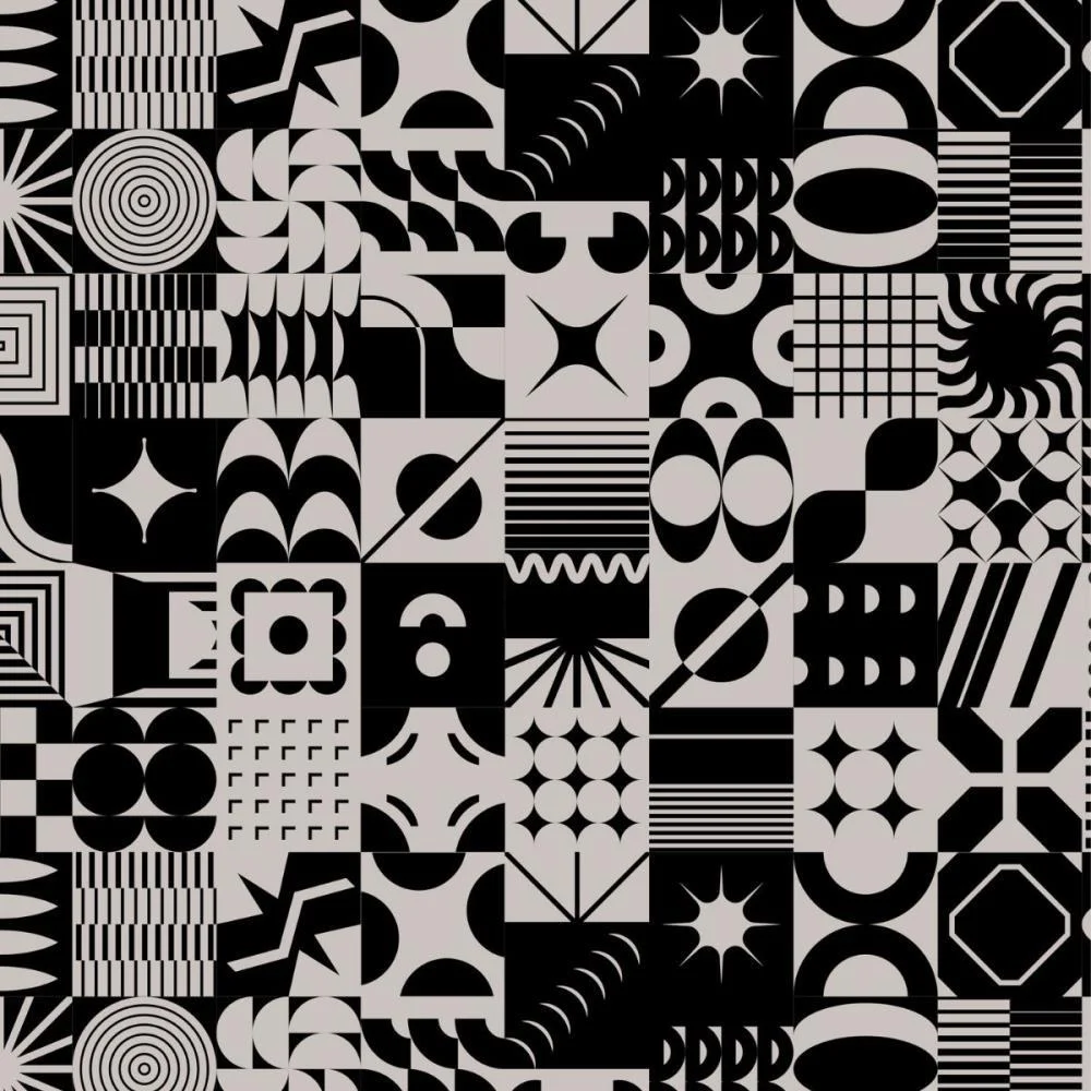 Papel Presente Bobina Couche 60Cm. Mod.327 Abstrato Prata Gessele (Bo-100Mts) - imagem 2
