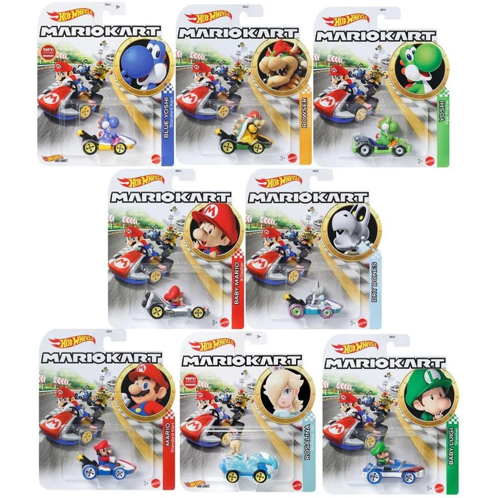 Hot Wheels Mario Kart Mario Kart Réplica Car.1:64 (S Mattel - imagem 2