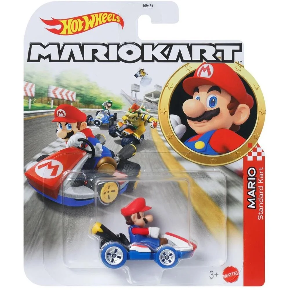 Hot Wheels Mario Kart Mario Kart Réplica Car.1:64 (S Mattel - imagem 3