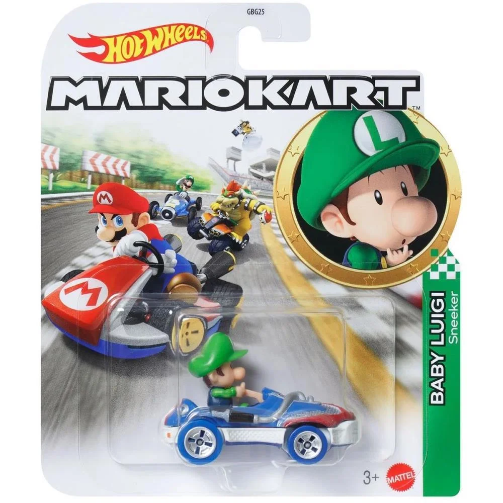 Hot Wheels Mario Kart Mario Kart Réplica Car.1:64 (S Mattel - imagem 9