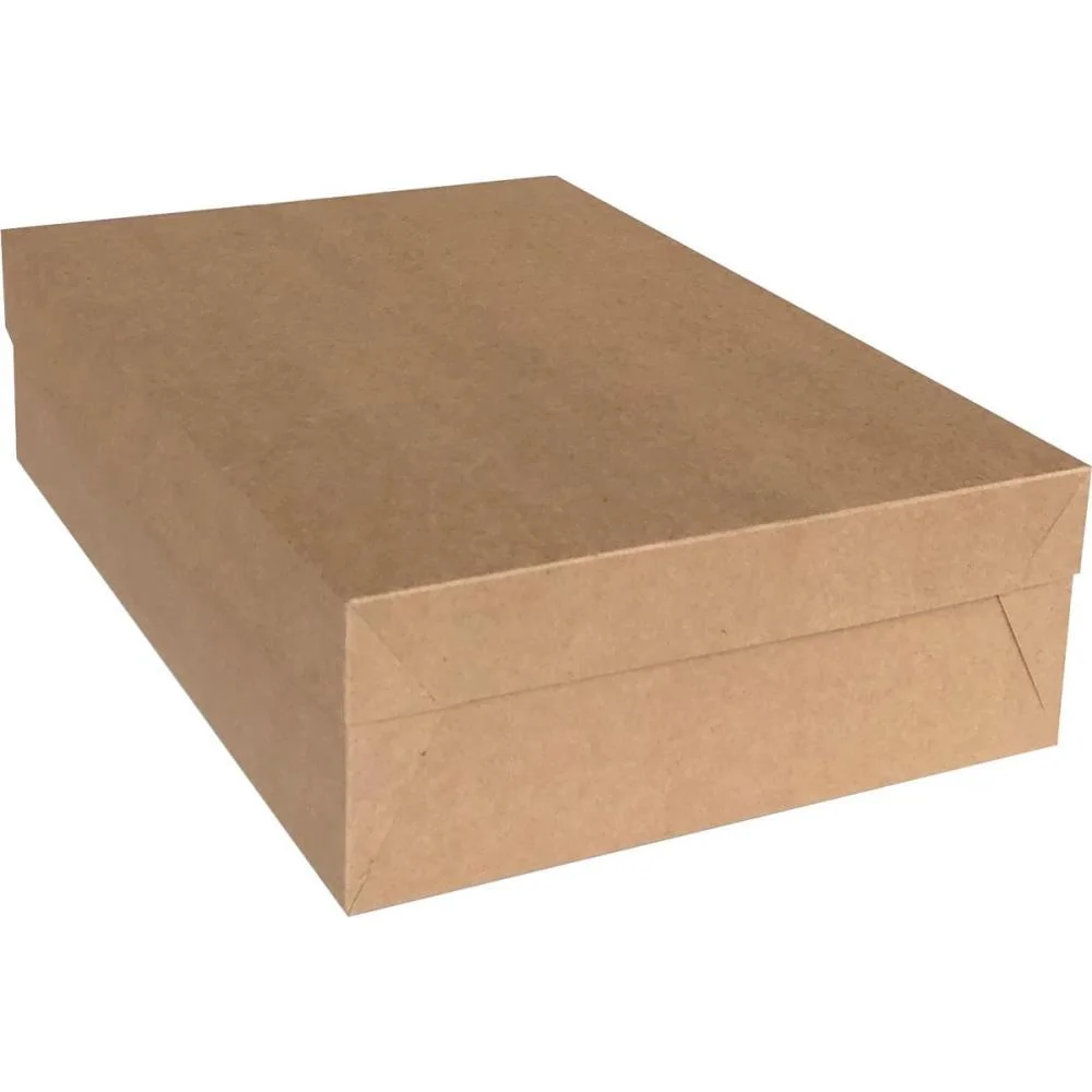 Caixa Para Presente Com Tampa Kraft Gg 28X38X11Cm Cristina (Pct.c/10) - imagem 3