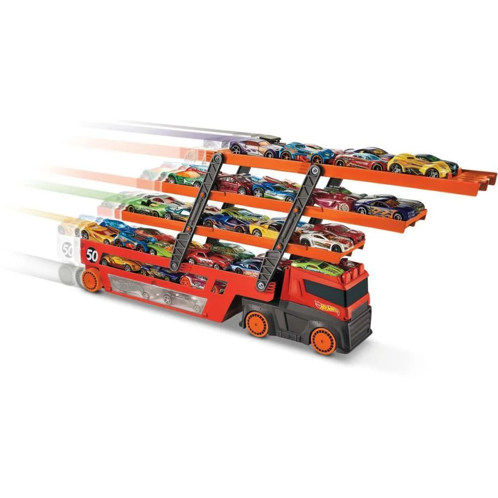 Hot Wheels Pista City Mega Caminhão Reboque Mattel - imagem 2