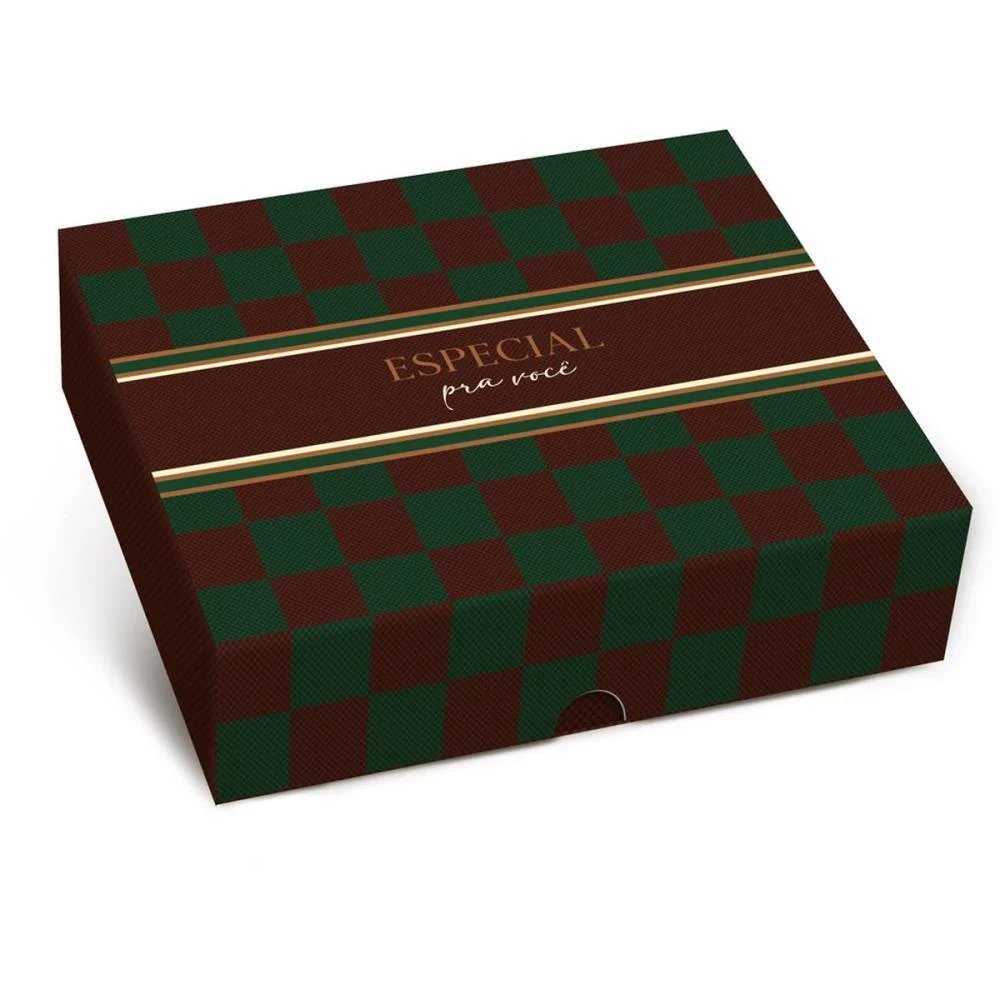 Caixa Para Presente Com Tampa Especial P/Vc 17X13,5X4,5Cm Cromus (Pct.c/10) - imagem 2