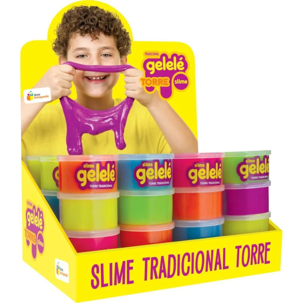 Slime Gelele Torre Tradicional 196G. Doce Brinquedo C/ 12 Unidades - imagem 3