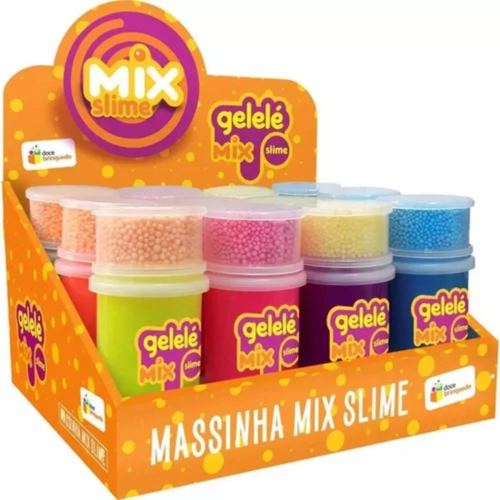 Slime Gelele Mix Foam 153G Doce Brinquedo C/ 12 Unidades - imagem 3
