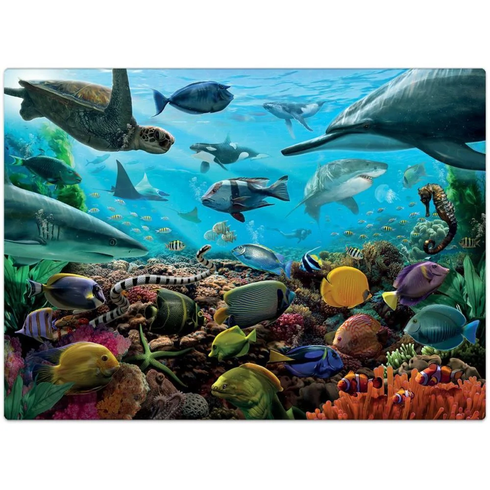Quebra-Cabeca Cartonado Criaturas Marinhas 1000Pcs Toyster - imagem 5