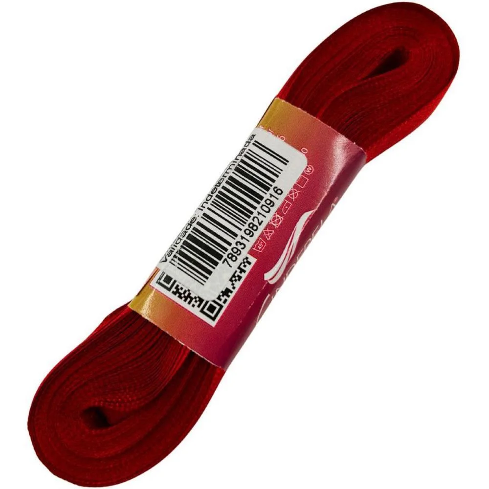 Fita De Cetim 10Mm 10M. Vermelho Cinderela - imagem 5
