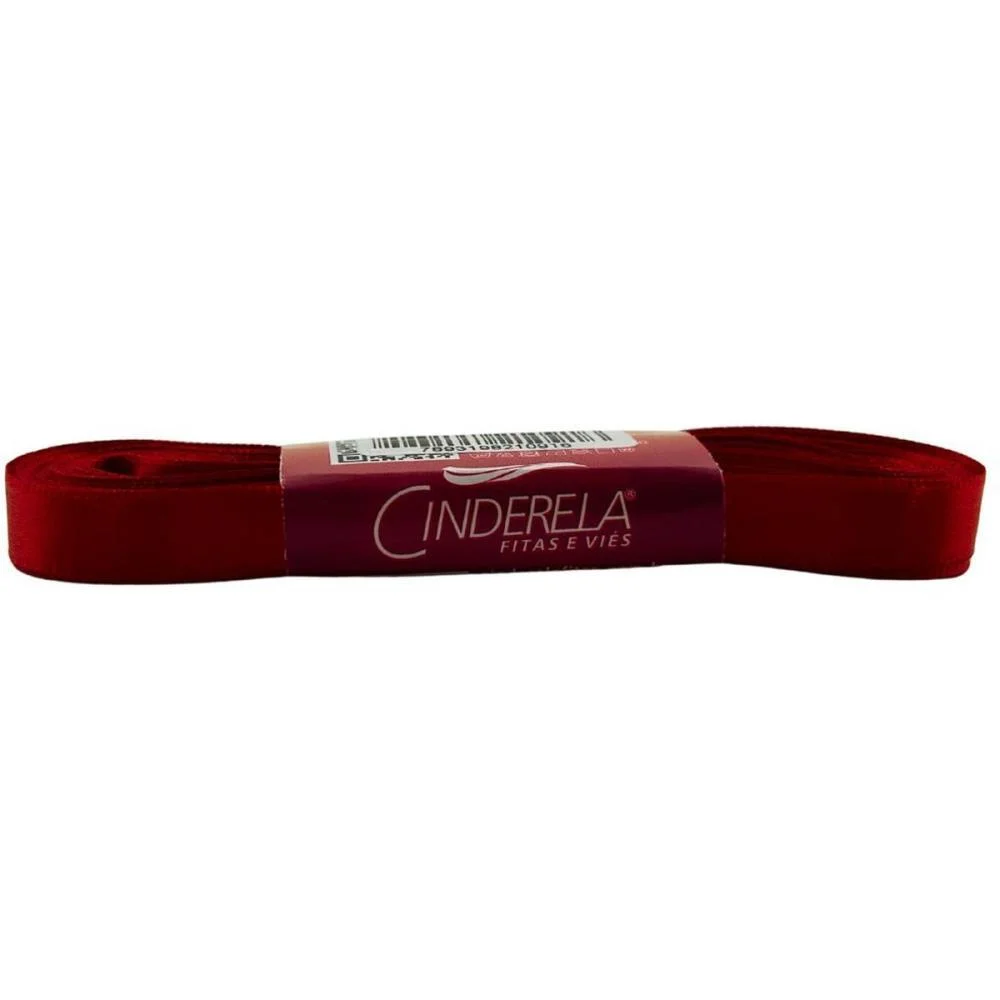 Fita De Cetim 10Mm 10M. Vermelho Cinderela - imagem 6