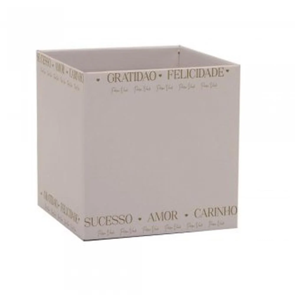 Cachepot Paper Decorado Pote 15 Essencia Nude Qd 15X15 Xingo Embalagens (Pct.c/10) - imagem 3