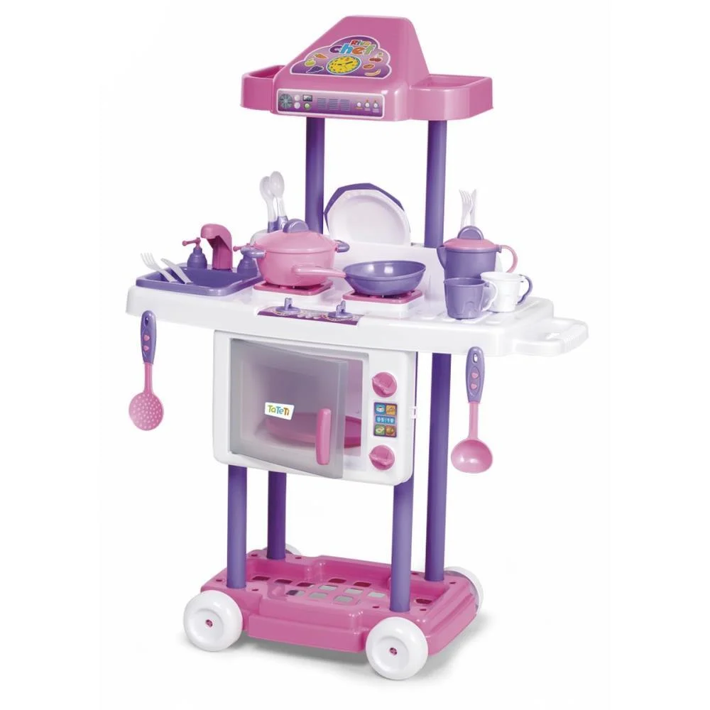 Brincando De Casinha Riva Chef Completa Rosa Tateti - imagem 4