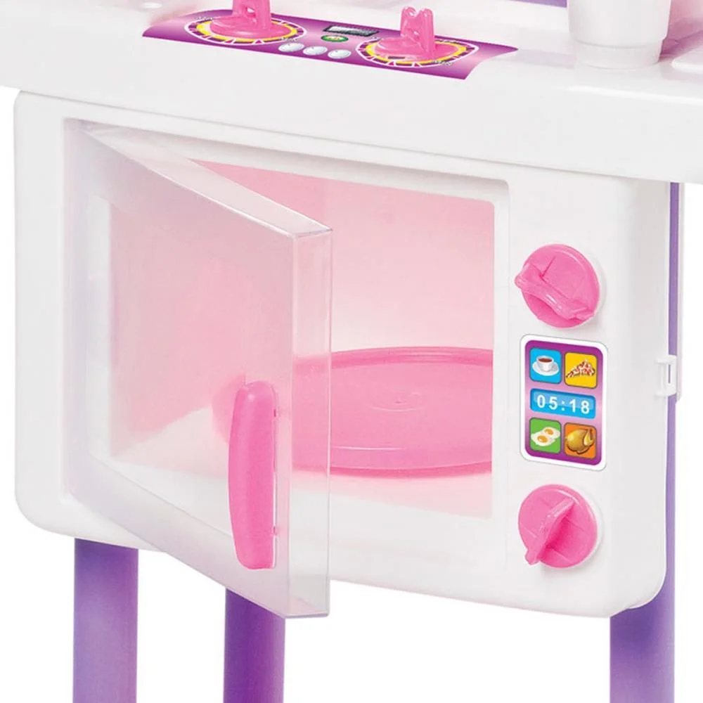 Brincando De Casinha Riva Chef Completa Rosa Tateti - imagem 5
