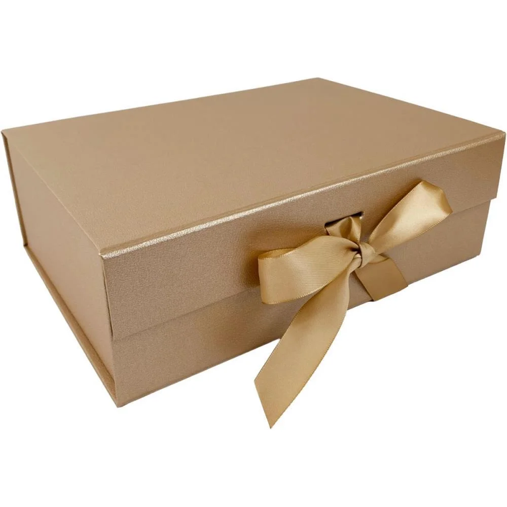 Caixa Para Presente Com Tampa Rigida Dobr. Ouro 28X20X9,2Cm Art Lille - imagem 3
