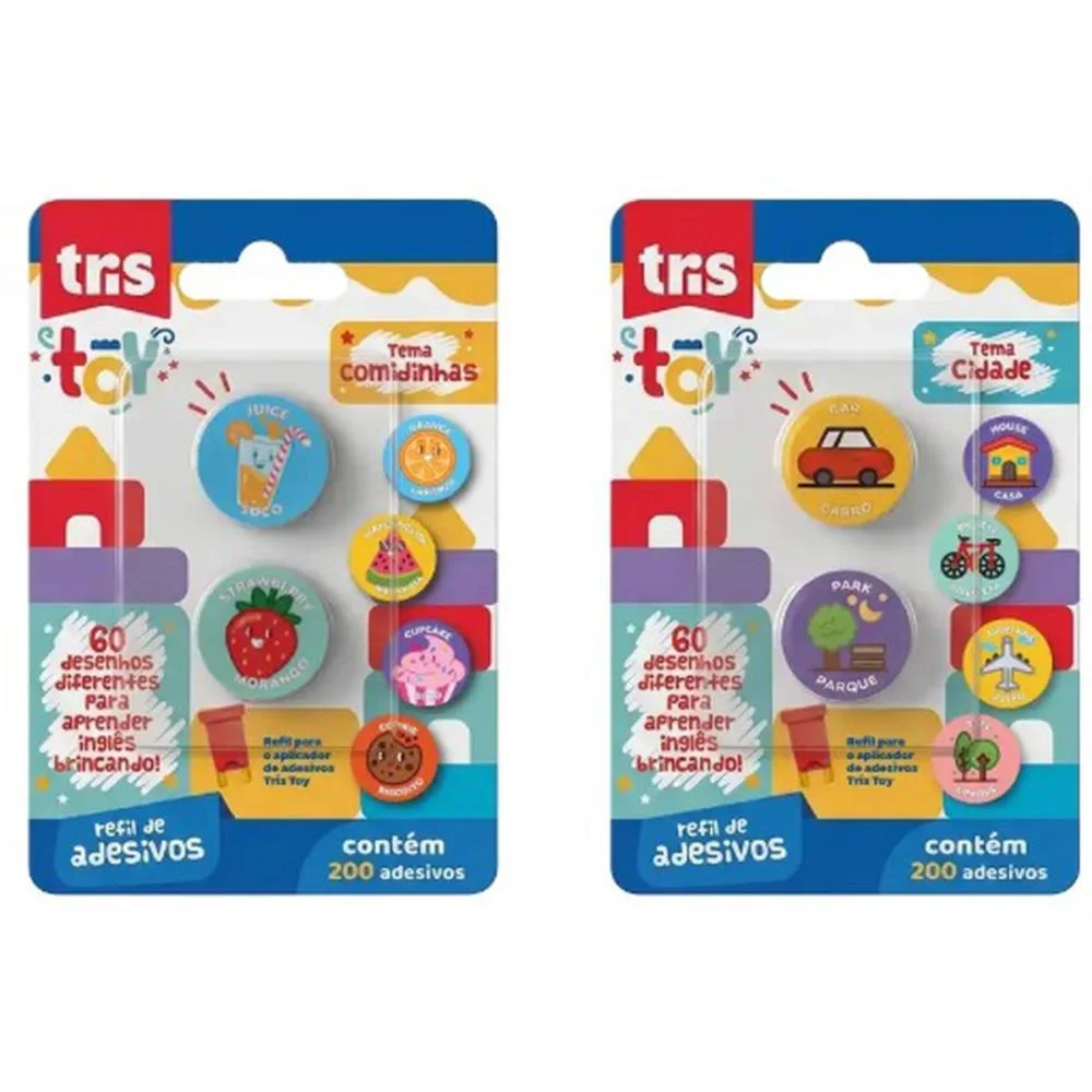 Adesivos Decorados Tris Toy Refil De Adesiv.c/200 Summit (Cartela) - imagem 2