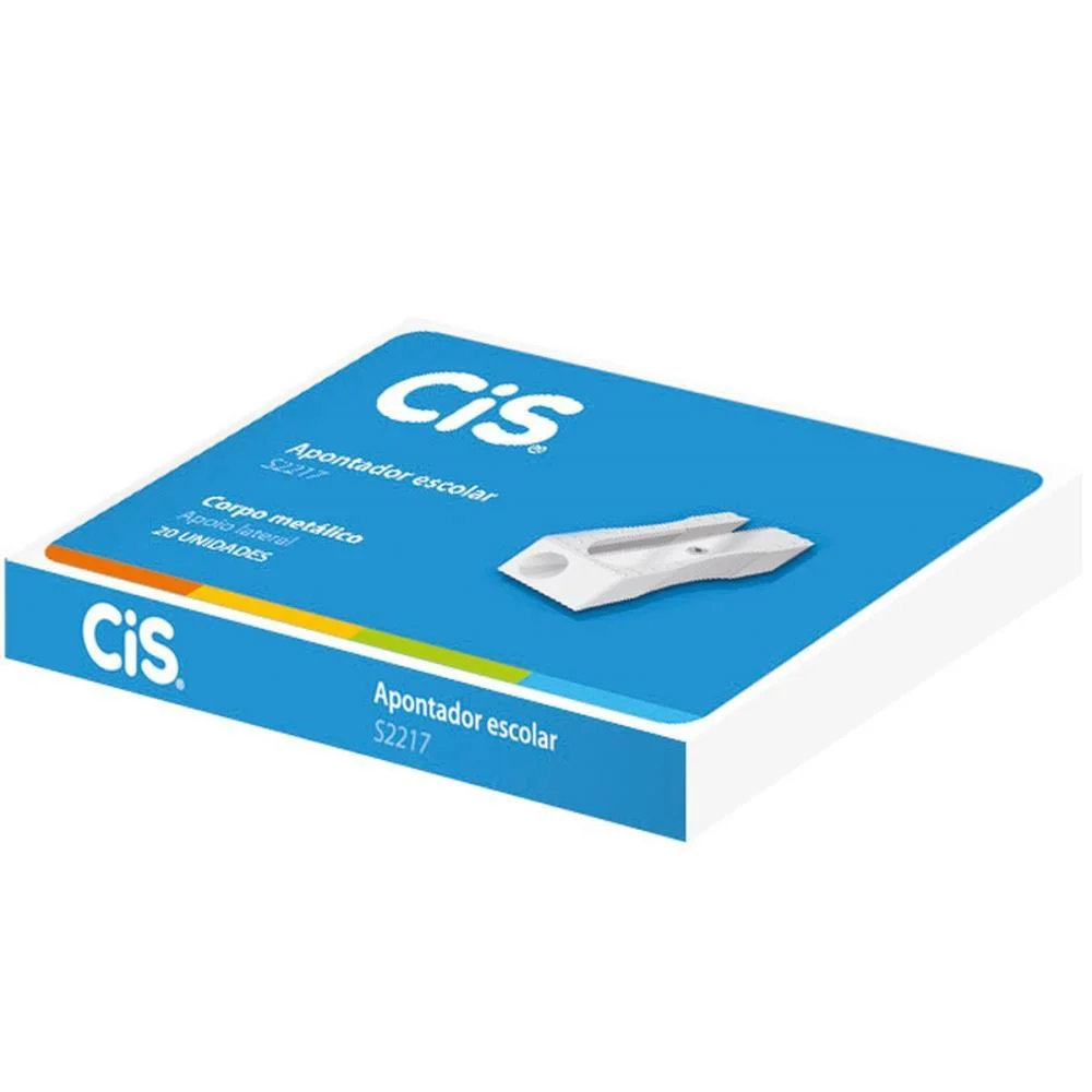 Apontador Sem Deposito Metal Cis Retangular S2217 Sertic (Cx.c/20) - imagem 3