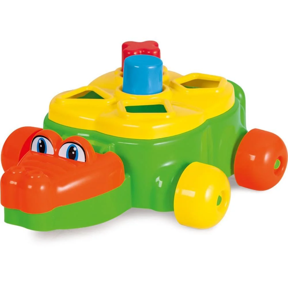 Brinquedo Educativo Jacare Junior C/Blocos E Puxad Tateti - imagem 2