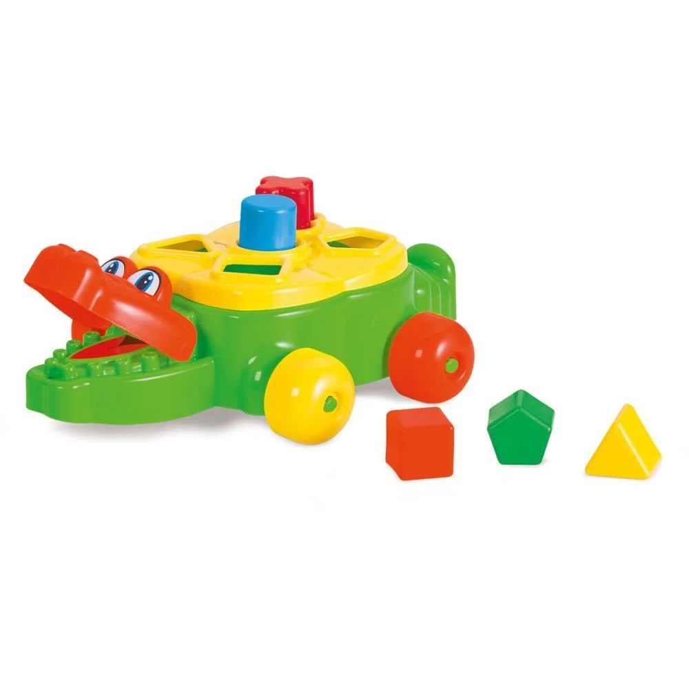 Brinquedo Educativo Jacare Junior C/Blocos E Puxad Tateti - imagem 4