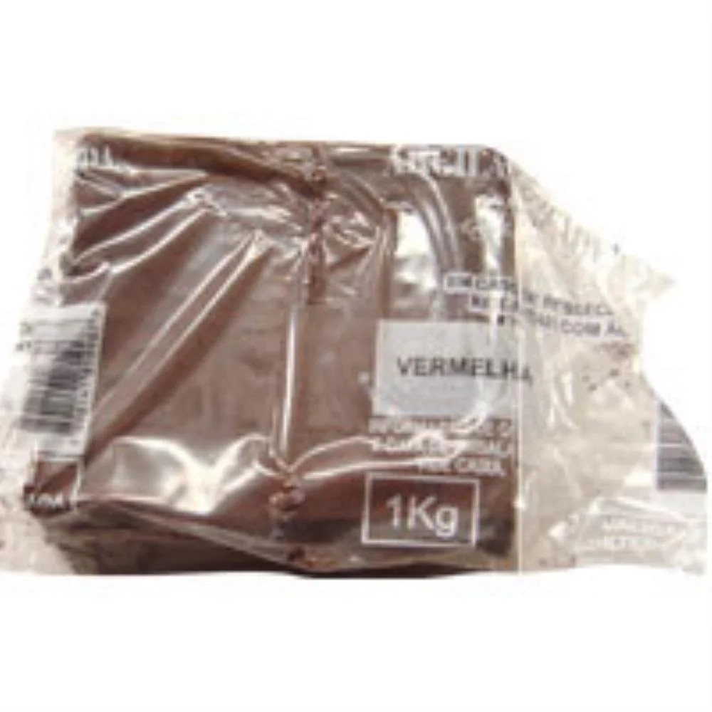 Argila Escolar Vermelha C/14Pts. C/1Kilo Cada Argilas Rezende (Caixa) - imagem 2
