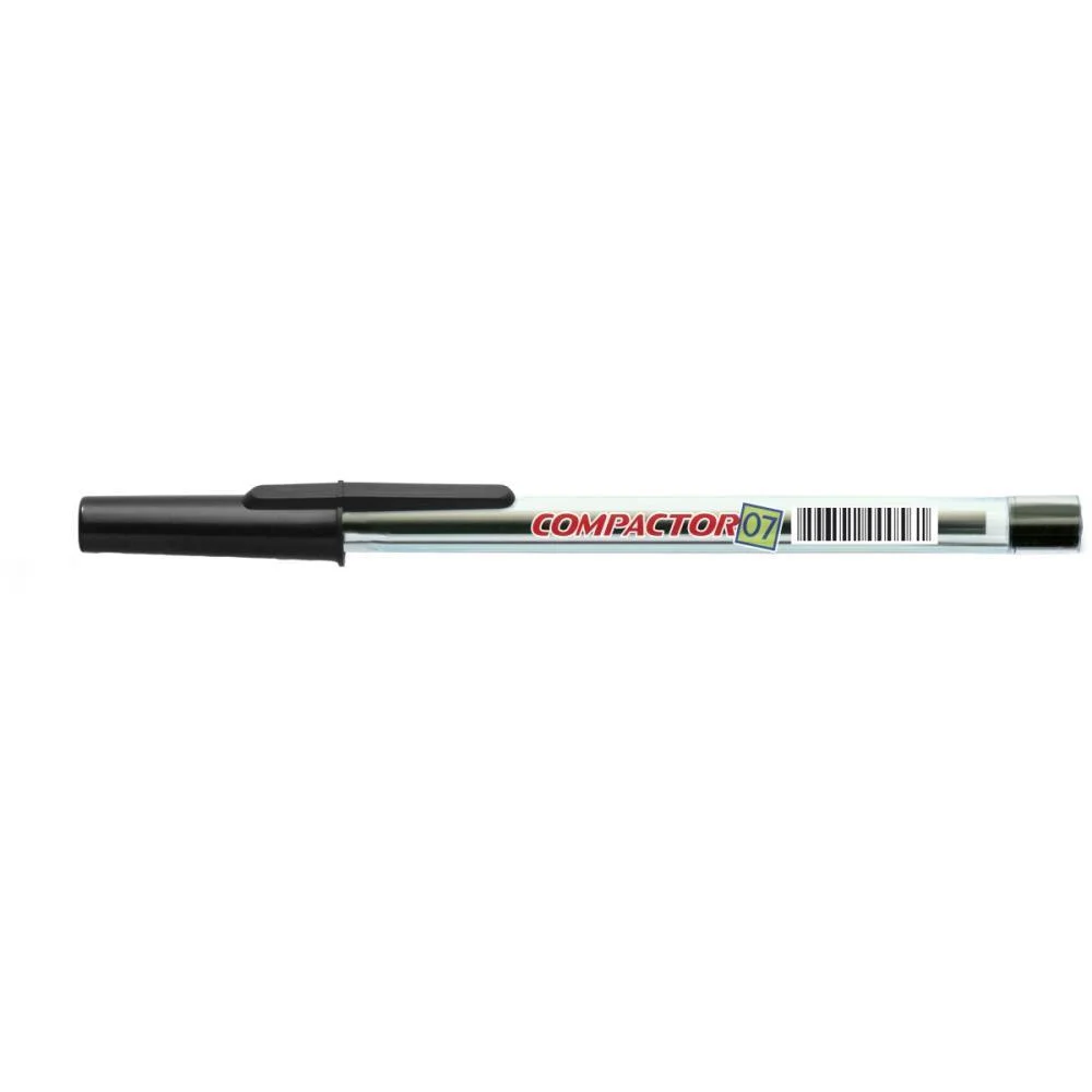 Caneta Esferografica 0,7Mm Fina Preta Compactor (Cx.c/50) - imagem 4